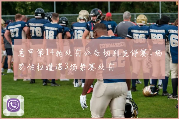 意甲第14轮处罚公告切利克停赛1场恩佐拉遭遇3场禁赛处罚